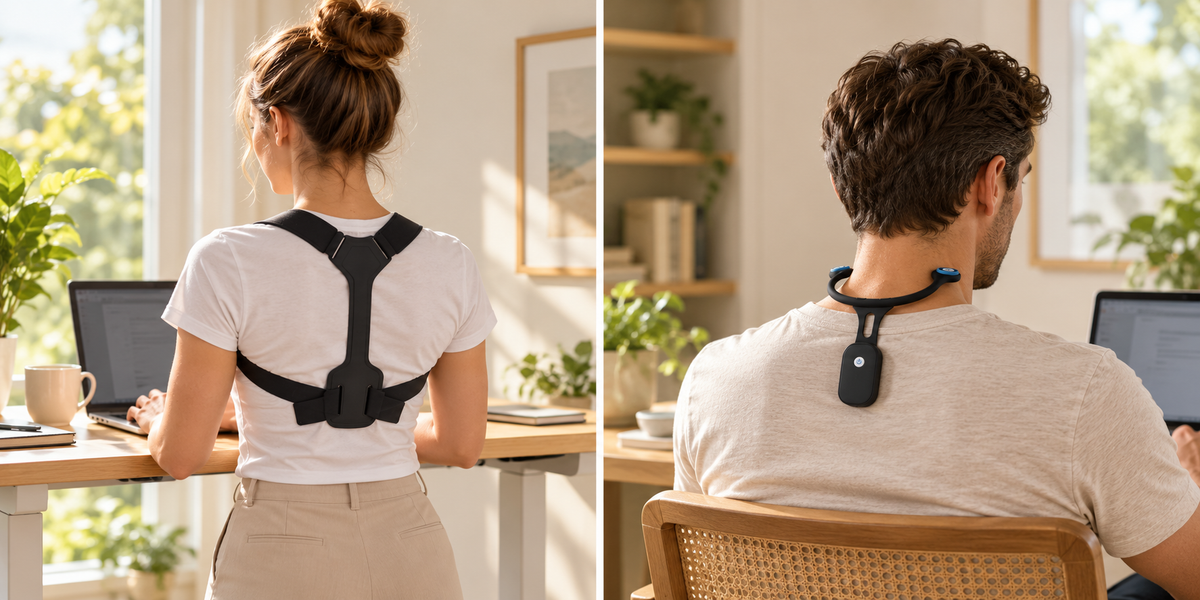 Illustrative product-use scene in an everyday workspace