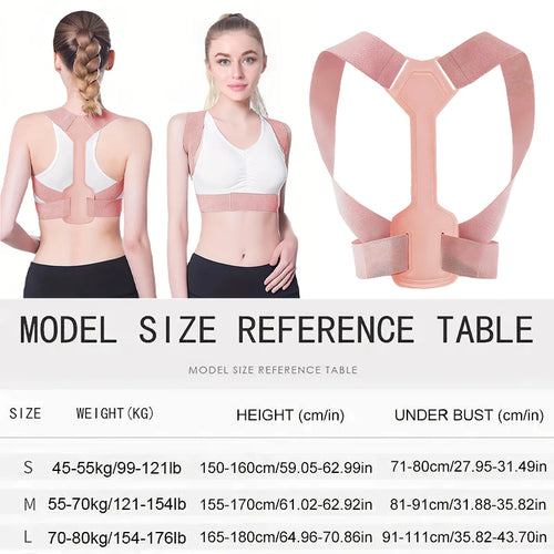 Unisex Adjustable Posture Corrector Back Brace