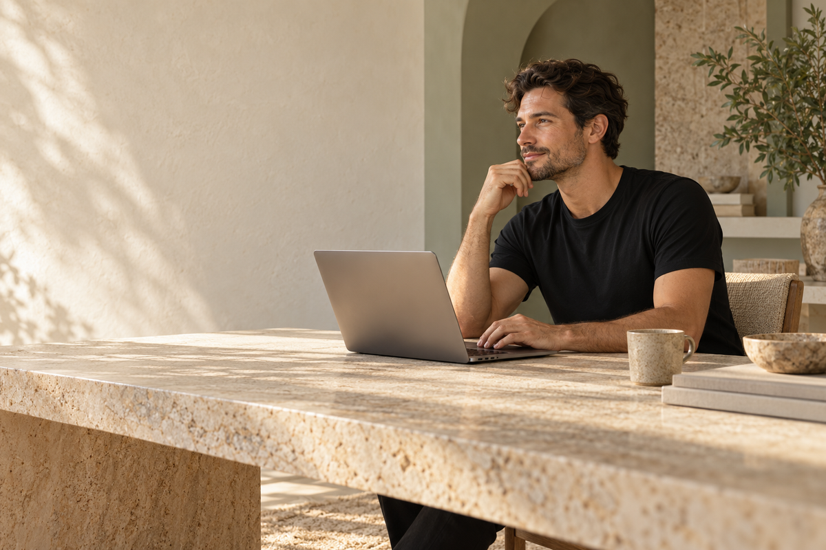 A bright, calm everyday workspace